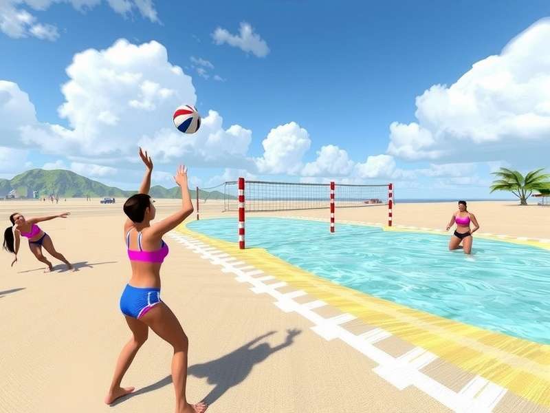 Volley Beach Delight Gameplay Screenshot